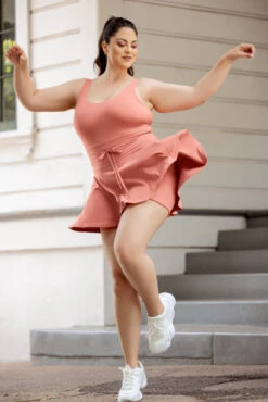 Twirl Dress - Coral -Popflex Store OPF3775 Edit a73b9c0d dcfd 4843 89b6 d3f8b5e80b3d