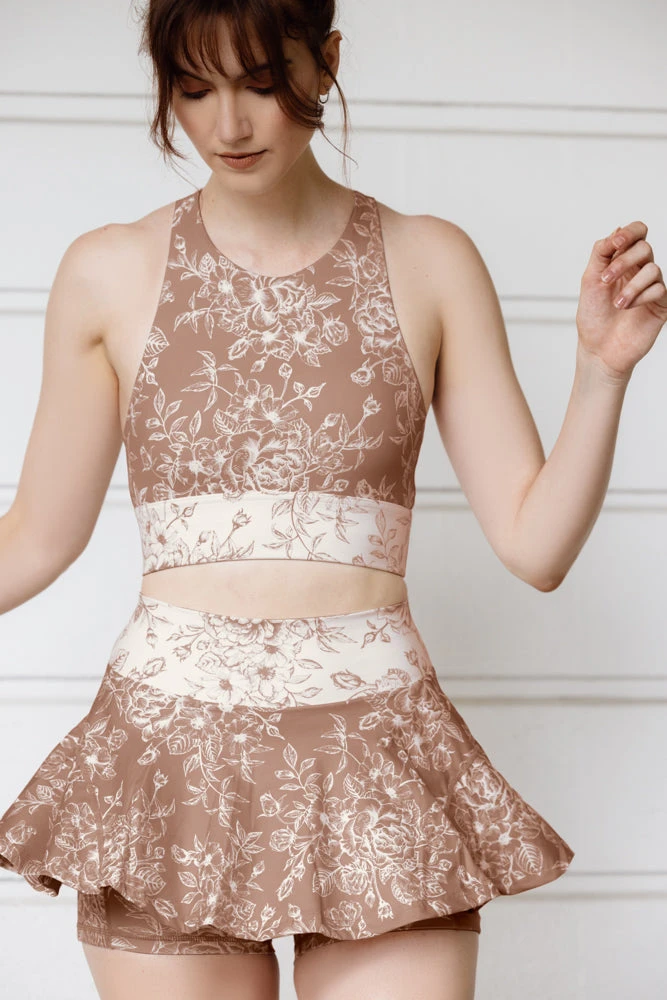 Harmony High Neck Bra - Tan Rose Harmony High Neck Bra - Tan Rose -Popflex Store OPF5023 Edit