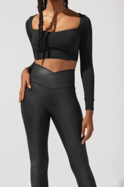 Sweetheart Long Sleeve Crop Top - Black -Popflex Store OPF5844 Edit 78417f0d 7dc7 407b a84e f1d7777d7d38