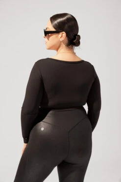 Sweetheart Long Sleeve Crop Top - Black -Popflex Store OPF5924 Edit 29c731ab 2dc5 437c 8a46 e48c99cb8a47