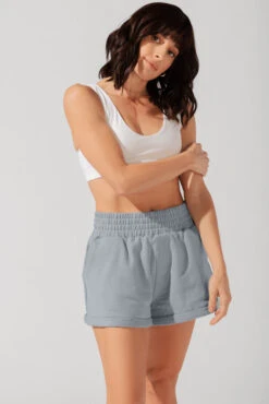 Ooey Gooey Lounge Shorts With Pockets- Bookworm Blue -Popflex Store OPF6556 Edit