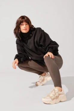 Ooey Gooey Mockneck Sweatshirt With Pockets - Black -Popflex Store OPF7160 Edit 48786428 29df 4978 9a8f 8fc5873a5017