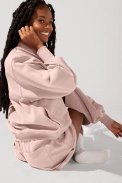 Ooey Gooey Mockneck Sweatshirt With Pockets - Ballet Slipper -Popflex Store OPF7507 Edit d2786945 d6ad 4282 89d0 d43877c80cea