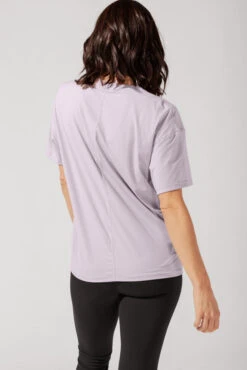 Daring Deep V Tee - Lilac Haze 4 Daring Deep V Tee - Lilac Haze -Popflex Store OPF7577 Edit