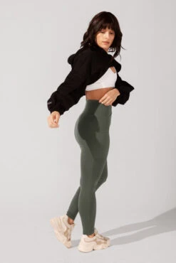 Crisscross Hourglass® Leggings With Pockets - Dark Sage 5 Crisscross Hourglass® Leggings With Pockets - Dark Sage -Popflex Store OPF7863 Edit