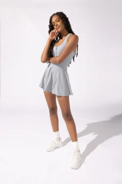 Matchpoint Workout Dress With Zipper - Blue Stone 6 Matchpoint Workout Dress With Zipper - Blue Stone -Popflex Store OPF8776 Edit