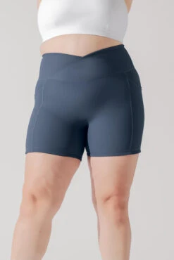 Crisscross Hourglass® Midi Shorts With Pockets (Ribbed) - Navy 5 Crisscross Hourglass® Midi Shorts With Pockets (Ribbed) - Navy -Popflex Store OntheGoCorsetCrop lightsand 1047 0059 Edit 1