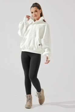 Ooey Gooey Half Zip Sweater - Almond Milk -Popflex Store OoeyGooeyHalfZip AlmondMilk E1016 2733 Edit