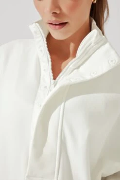 Ooey Gooey Half Zip Sweater - Almond Milk -Popflex Store OoeyGooeyHalfZip AlmondMilk E1016 2793 Edit