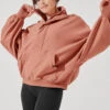 Ooey Gooey Half Zip Sweater - Canyon Clay