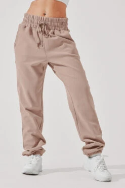 Ooey Gooey Sweatpant - Soft Beige -Popflex Store OoeyGooeySweatpants BalletSlipper C1021 3675 Edit