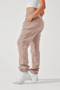 Ooey Gooey Sweatpant - Soft Beige -Popflex Store OoeyGooeySweatpants BalletSlipper C1021 3689 Edit
