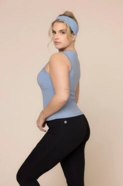 Peekaboo Crew Tank - Blue Storm -Popflex Store Peek a booCrewTank BlueStorm B1024 03057