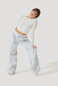 Perfect Plane Pants - Light Heather Haze -Popflex Store Perfect Plane Pants Heather Gray C1018 3769