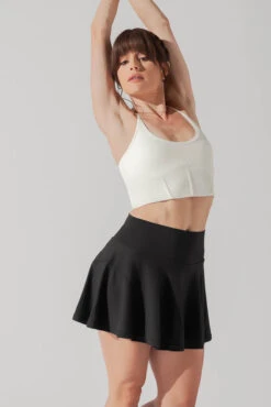 Plié Corset Crop Bralette - Cream -Popflex Store PileCorsetCropTop Cream 1049 0033 Edit 1