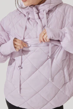 Pillow Packable Puffer Jacket - Orchid Ice -Popflex Store Pillow Packable Puffer Jacket Orchid Ice E1006 2155