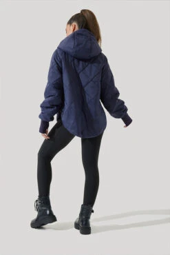 Pillow Packable Puffer Jacket - Peacoat Navy -Popflex Store Pillow Packable Puffer Jacket Peacoat Navy E1006 2483