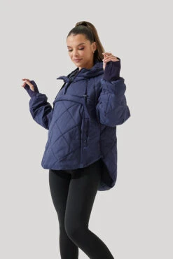 Pillow Packable Puffer Jacket - Peacoat Navy -Popflex Store Pillow Packable Puffer Jacket Peacoat Navy E1006 2506
