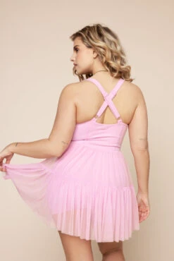 Corset Pirouette Dress - Bubblegum -Popflex Store PirouetteDress Bubblegum F1000 02084 Edit