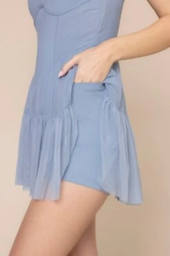 Corset Pirouette Dress - Blue Storm -Popflex Store PirouetteSkort BlueStorm 6064 03602