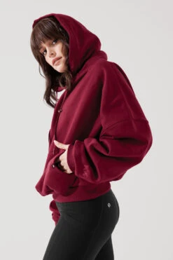 Pullover Cloud Hoodie - Crimson -Popflex Store PulloverCloudHoodie Crimson 5022 0144 Edit