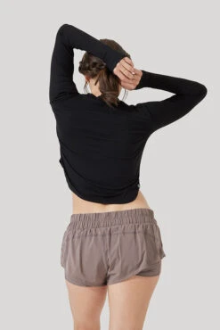 Refine Long Sleeve Top - Black -Popflex Store Refine Long Sleeve Top Black B1013 2932