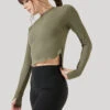 Refine Long Sleeve Top - Dark Olive