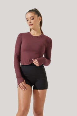 Refine Long Sleeve Top - Rose Clay -Popflex Store Refine Long Sleeve Top Desert Clay B1013 0897