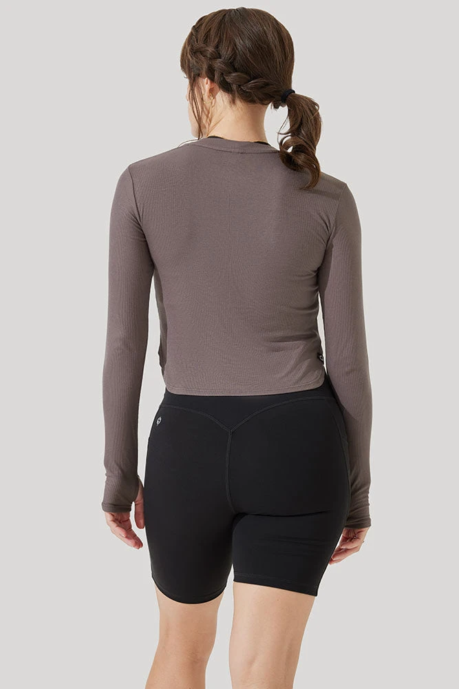 Refine Long Sleeve Top - Woodland Taupe Refine Long Sleeve Top - Woodland Taupe -Popflex Store Refine Long Sleeve Top Iron B1013 3324