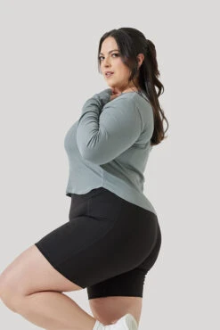 Front Page -Popflex Store Refine Long Sleeve Top Stormy Blue B1013 1653