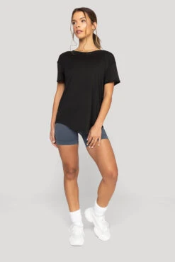 Reversible Deep V Tee - Black -Popflex Store Reversible Deep V Tee Black B1015 00087