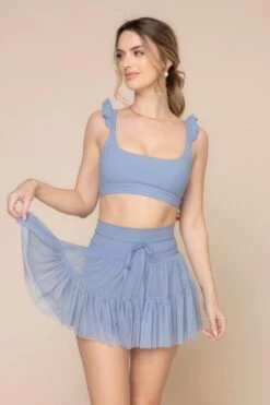 Romance Ruffle Bra - Blue Storm -Popflex Store RomanceRuffleBra A1012 03369
