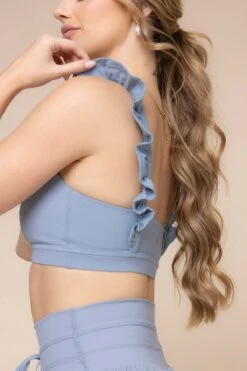 Romance Ruffle Bra - Blue Storm -Popflex Store RomanceRuffleBra A1012 03388