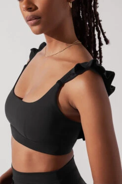 Romance Ruffle Bra - Black -Popflex Store RomanceRuffleBra Black A1012 0873 Edit