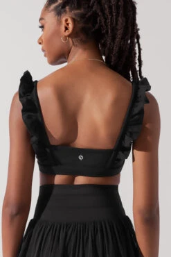 Romance Ruffle Bra - Black -Popflex Store RomanceRuffleBra Black A1012 0882 Edit