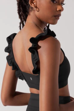 Romance Ruffle Bra - Black -Popflex Store RomanceRuffleBra Black A1012 0886 Edit