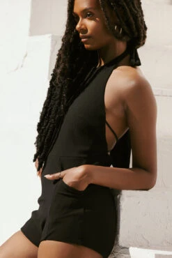 Romper One Piece - Black Rib -Popflex Store SamaraOutfit9 45049 Edit b3a89ad0 c4a6 4e99 8d90 90edf5c455d3