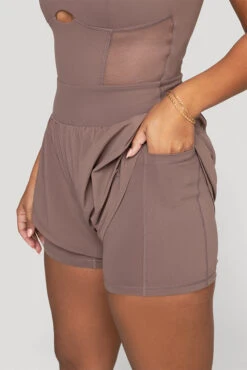 Supershort™ Runsie - Peppercorn -Popflex Store Supershort TM Runsie Peppercorn 6042 3 02628