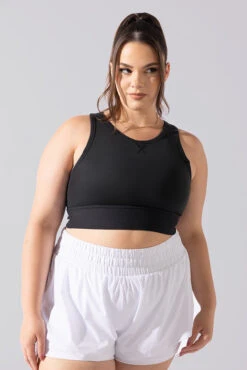 Sweat Sesh Crop Top - Black -Popflex Store Sweat Sesh Long Bra Black A1004 0467