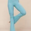 Crisscross Hourglass® Flared Leggings With Pockets - Oasis