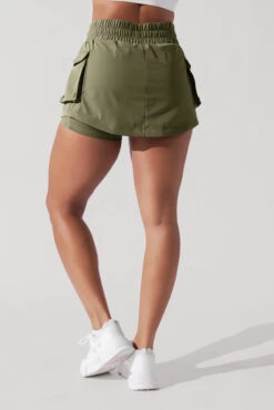 Hiking Superskort™ - Dark Olive -Popflex Store TakeAHikeSkort DarkOlive 8001 1652 Edit