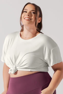 The Perfect Tee - White -Popflex Store ThePerfectTee Cream 2008 0265 Edit