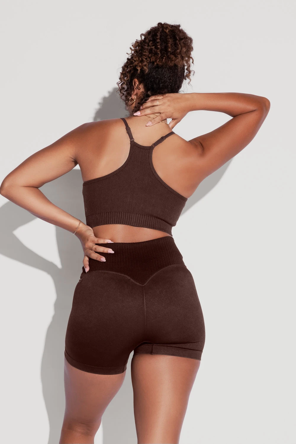 What's the Scoop Seamless Bra - French Roast What's The Scoop Seamless Bra - French Roast -Popflex Store What stheScoopBra CCHGShorts FrenchRoast 1858 Edit