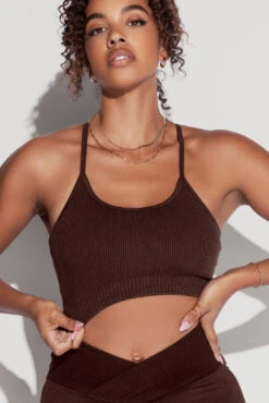 What's The Scoop Seamless Bra - French Roast 2 What's The Scoop Seamless Bra - French Roast -Popflex Store What stheScoopBra CCHGShorts FrenchRoast 1879 Edit