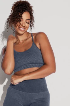 What's The Scoop Seamless Bra - Vintage Indigo 4 What's The Scoop Seamless Bra - Vintage Indigo -Popflex Store What stheScoopBra SSShorts vintageindigo 0505 Edit