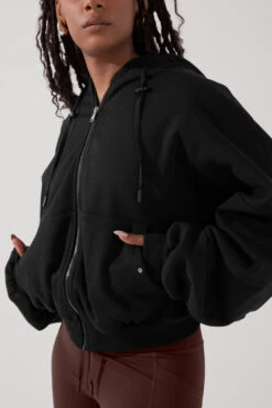 Best Seller 19 Zip Cloud Hoodie - Black