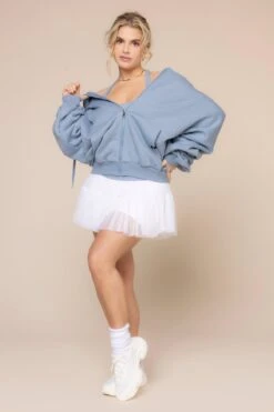 Zip Cloud Hoodie - Blue Storm -Popflex Store ZipCloudHoodie Blue Storm 5002 03670