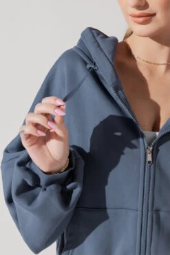 Zip Cloud Hoodie - Blue Steel 9 Zip Cloud Hoodie - Blue Steel -Popflex Store ZipCloudHoodie BlueSteel 5002 0039 Edit