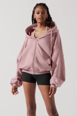 Zip Cloud Hoodie - Blush -Popflex Store ZipCloudHoodie blush 5002 0088 Edit