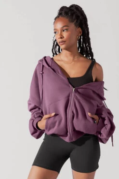 Zip Cloud Hoodie - Deep Plum -Popflex Store ZipHoodie DeepPlum 5002 0019 Edit 1
